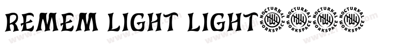 Remem Light Light字体转换